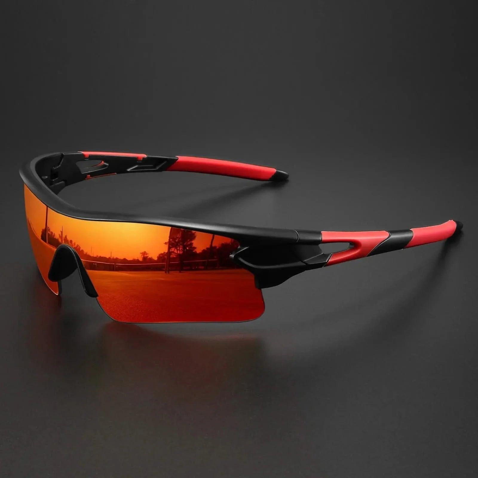 Active men's eyewear: performance sport sunglasses with UV protection, anti-glare, ideal for outdoor sports.