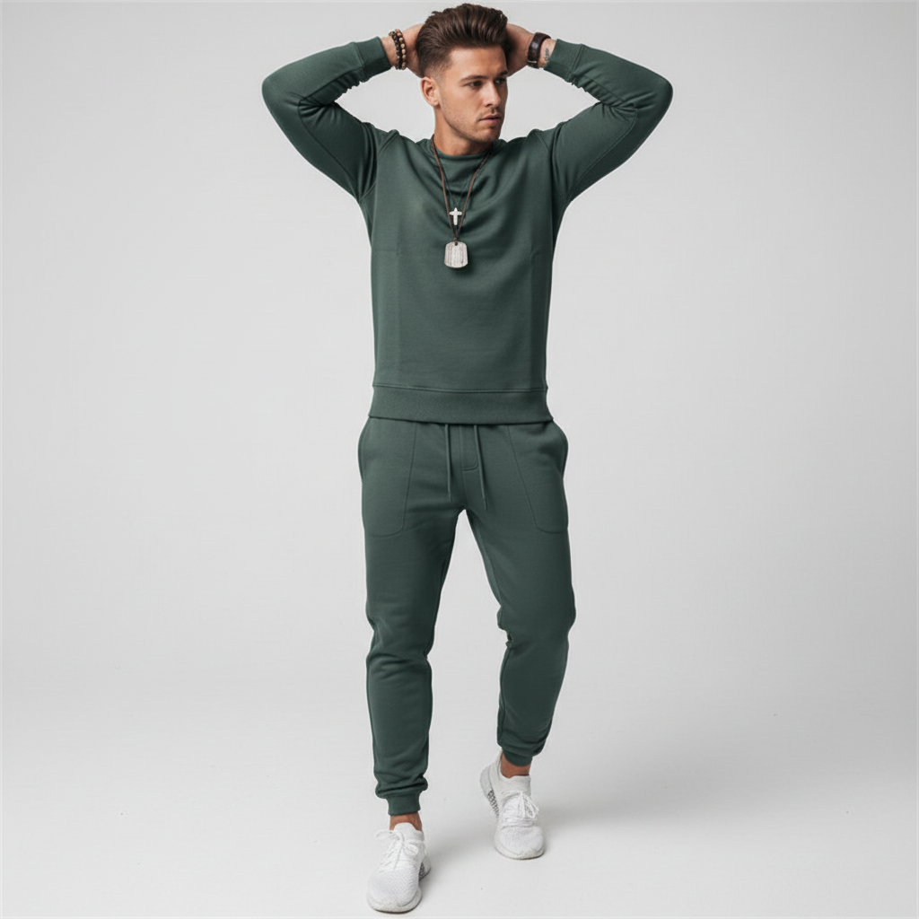 Men's Performance Tracksuit Set Kirk. Ideal activewear for gym, running, or casual athleisure style.