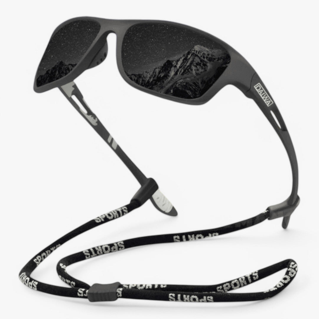 Stylish men's polarized sunglasses for outdoor sports. Offers UV protection, perfect for active men and cycling.