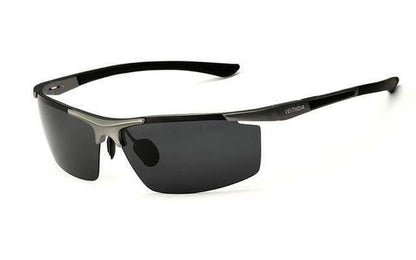 Men's sunglasses featuring strong aluminum magnesium frame & advanced polarized UV400 lens technology