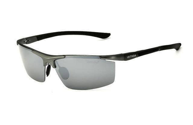 Premium men's polarized UV400 sunglasses, crafted with lightweight aluminum magnesium for comfort