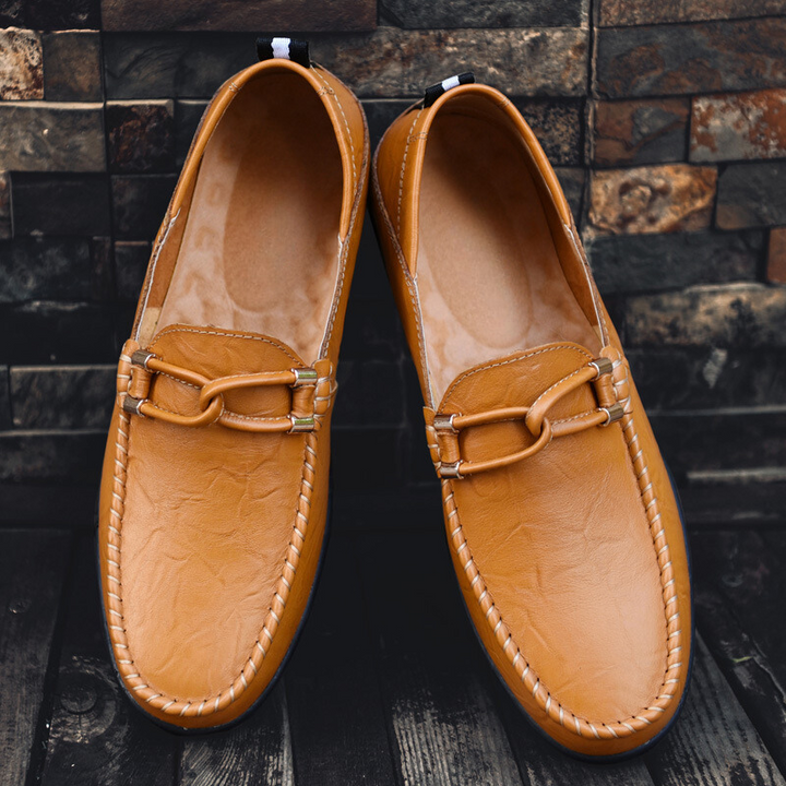 Premium men's polished bit loafers, sleek design and polished finish, classic men's dress footwear.