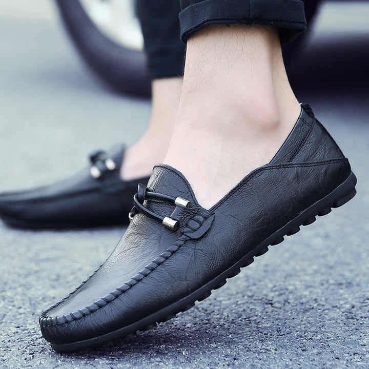 Timeless men's polished bit loafers, a sophisticated slip-on option for formal and casual outfits.