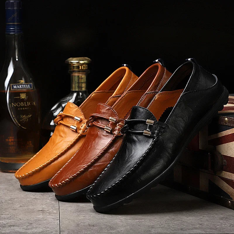 Men's polished bit loafers for a sophisticated look, versatile formal and casual slip-on shoes.