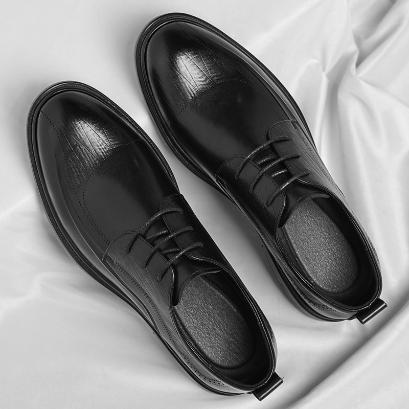 Durable men's polished brogue dress shoes, offering superior comfort and a stylish edge for formal wear.