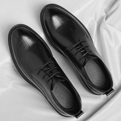 Durable men's polished brogue dress shoes, offering superior comfort and a stylish edge for formal wear.