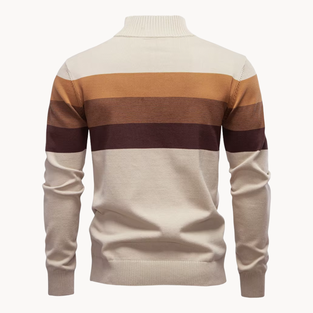 Stylish men's Portofino quarter-zip. Perfect layering sweater for a polished, comfortable smart casual look.