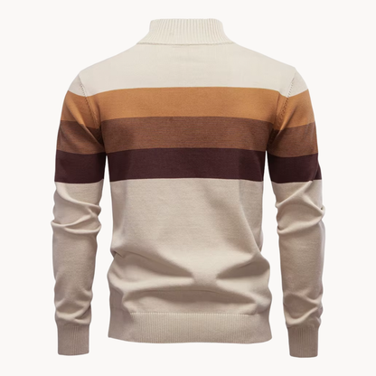 Stylish men's Portofino quarter-zip. Perfect layering sweater for a polished, comfortable smart casual look.