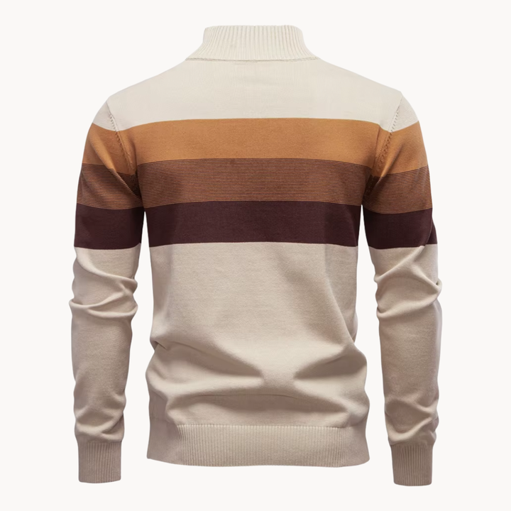 Stylish men's Portofino quarter-zip. Perfect layering sweater for a polished, comfortable smart casual look.