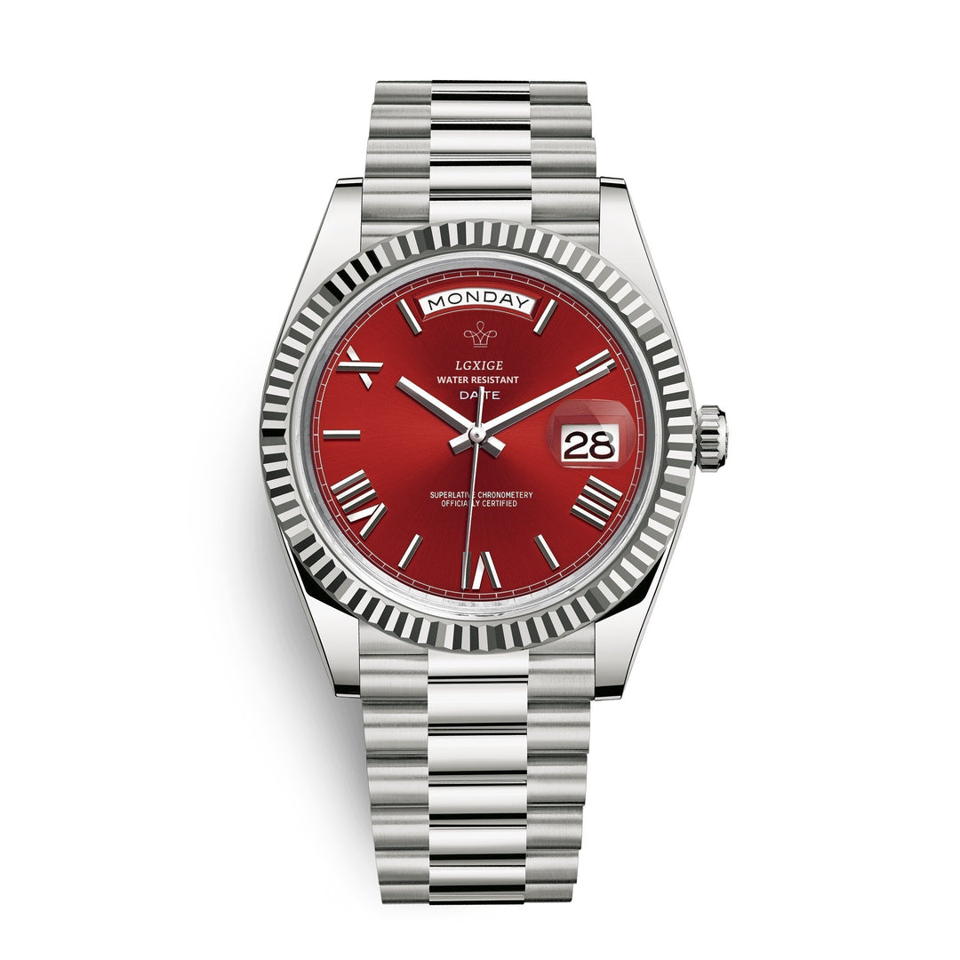 Premium men's automatic watch. Durable stainless steel case, classic elegant design.