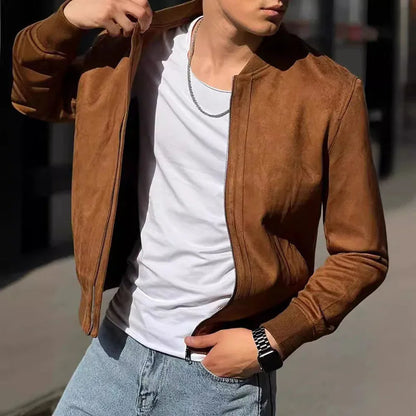 Stylish men's urban bomber jacket, premium quality, perfect for modern streetwear fashion.