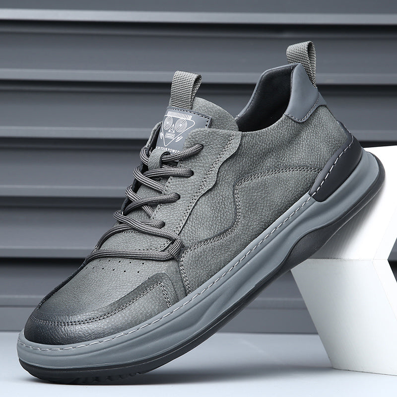 Green men's stylish casual shoes, comfortable for everyday walking.