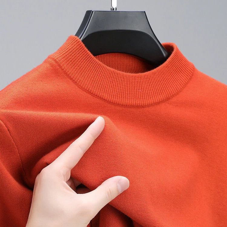 High-quality men's cashmere crewneck sweater. Elegant knitwear, comfortable and versatile for modern mens fashion.