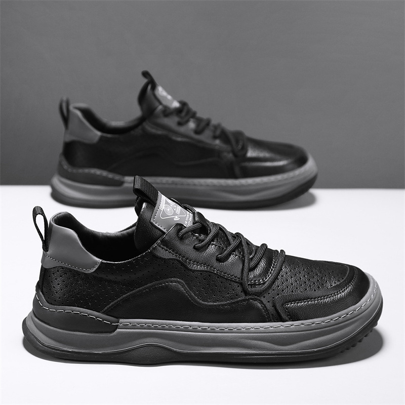 Modern men's stylish sneakers, close-up of laces, for comfortable and trendy casual outfits.