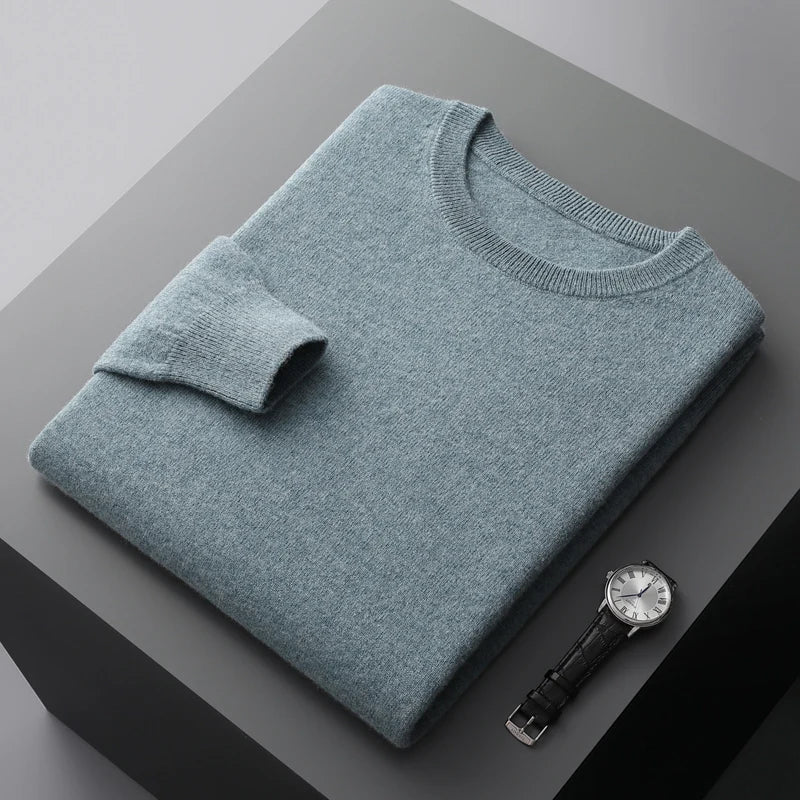 Ultimate warmth men's premium comfort sweater, soft winter wear with elegant style for cold weather comfort.