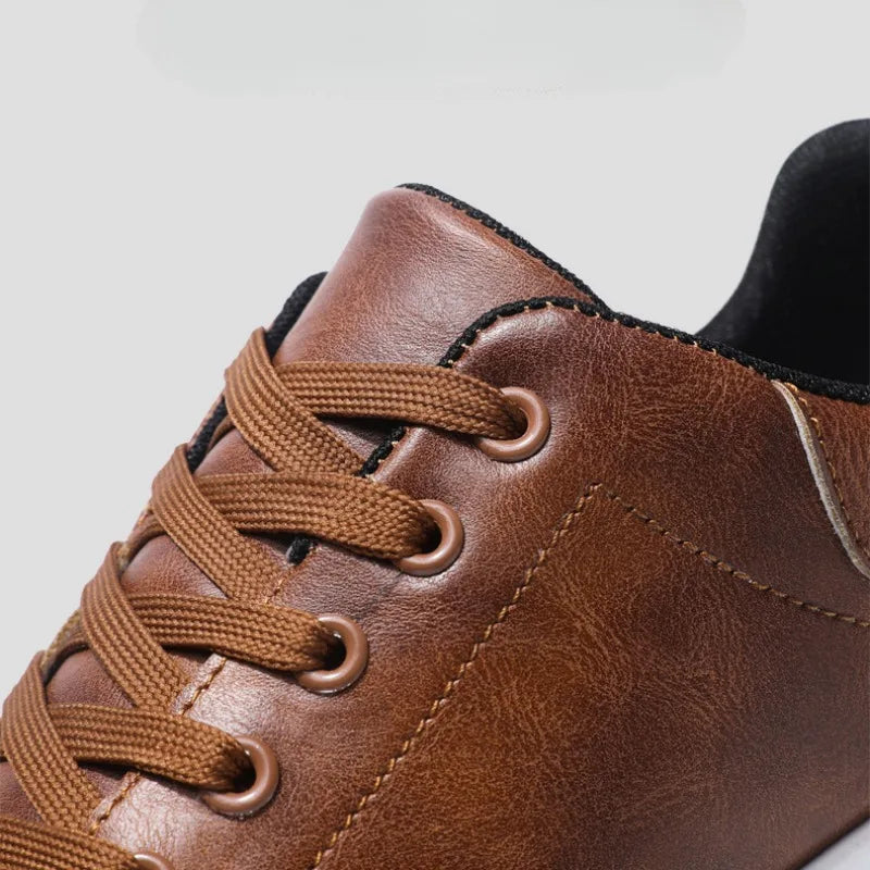 Black men's versatile casual sneakers, offering premium comfort for daily wear.