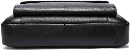 Versatile men's premium leather messenger bag, designed for 15-inch laptops and daily professional use.
