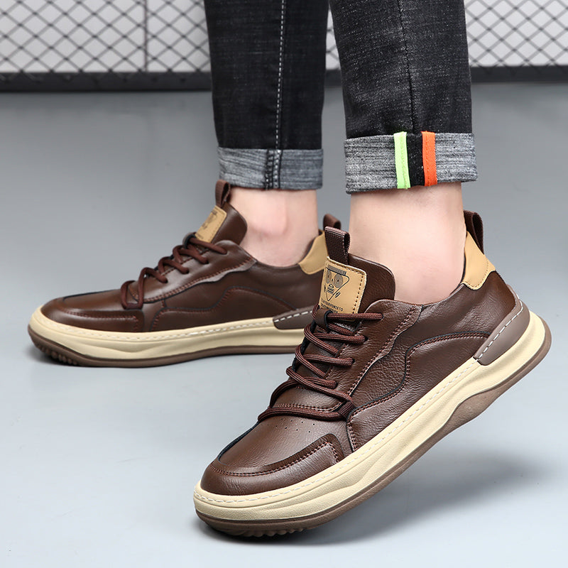 Durable men's walking sneakers featuring a robust outsole for traction & long-lasting wear.