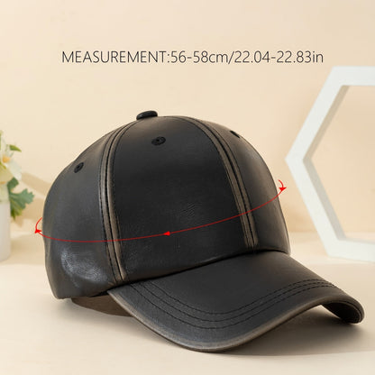Fashionable men's premium leather hat, a rugged, stylish, and classic accessory for him.