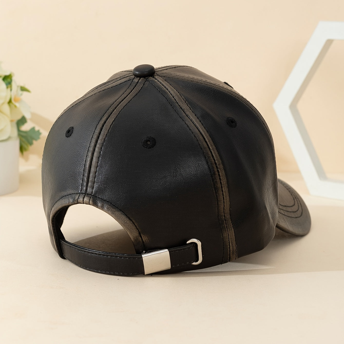 Comfortable men's premium brown leather hat, designed for stylish and rugged fashion.
