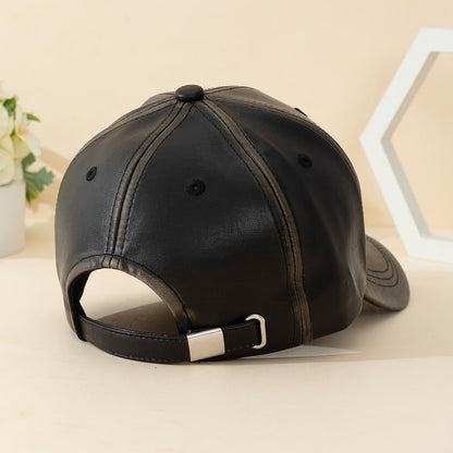 Comfortable men's premium brown leather hat, designed for stylish and rugged fashion.