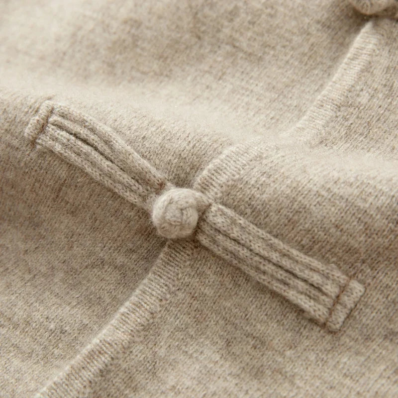 Black men's lightweight cardigan, elegant & comfortable, ideal for office or casual style.