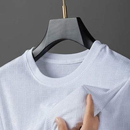 Versatile men's casual tee, a soft crew neck t-shirt for daily wear and stylish outfits.