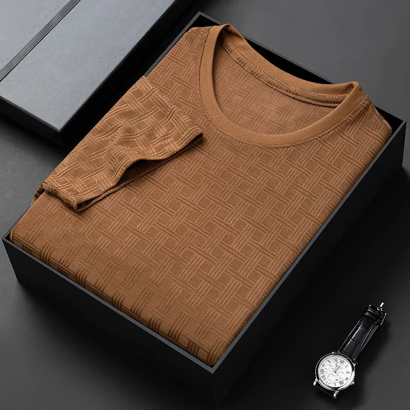 Modern fit men's premium t-shirt, soft and comfortable for daily casual wear. Versatile style.