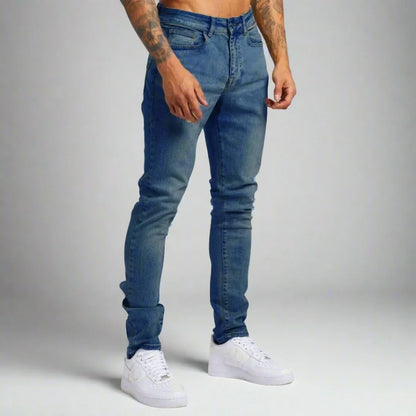Comfortable men's stretch denim jeans, ultimate everyday style & freedom of movement.