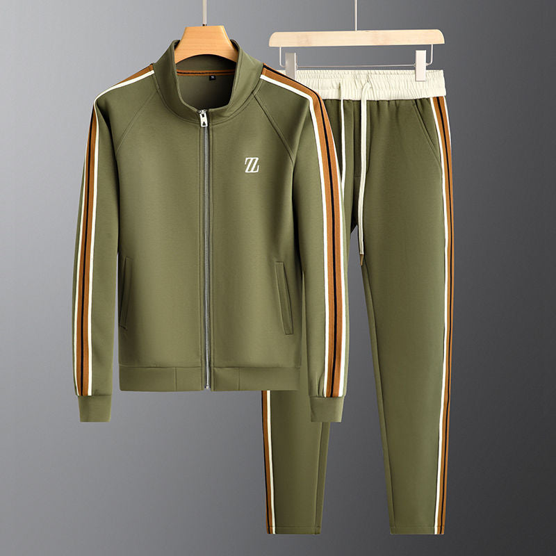 Tailored fit men's tracksuit matching set. Premium quality activewear for a modern, sporty look.