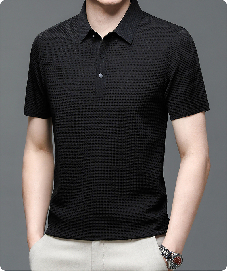 Versatile Men's Prestige Polo, slim fit, short sleeve; great for smart casual & everyday wear.
