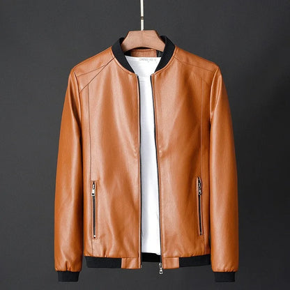 Close-up of men's Preston versatile zipper jacket. Durable, comfortable, all-season outerwear for everyday casual fashion.