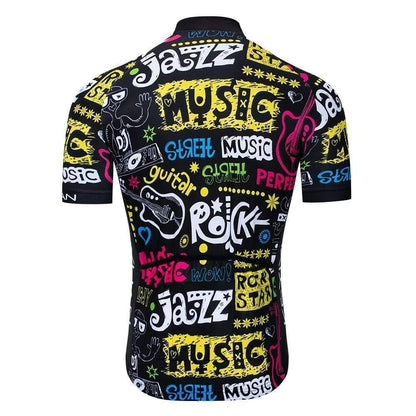 Men's Pro Breathable Cycling Jersey, quick dry, full zipper, for sports wear