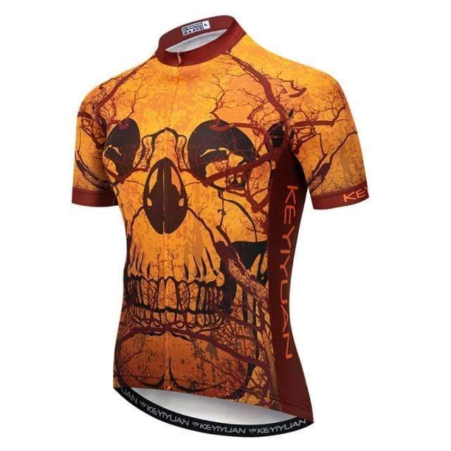 Men's biking top, breathable fabric and full zipper for ultimate comfort