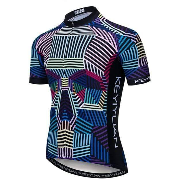 Professional men's bike shirt, quick dry, full zipper, excellent for cycling