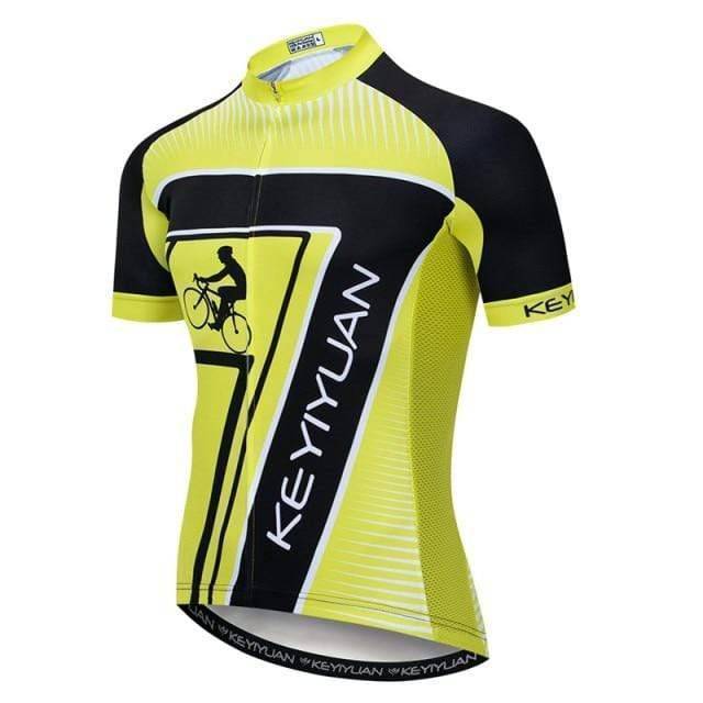 High-performance men's cycling jersey, full zipper, breathable design