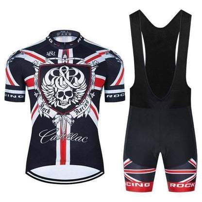 Men's MTB cycling gear: jersey and shorts set with ergonomic design for mountain biking