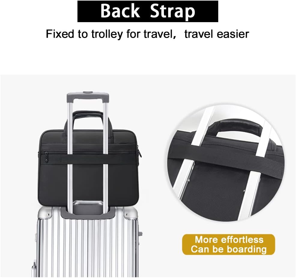 Versatile men's canvas laptop work bag, a professional business tote ideal for travel & daily commute.