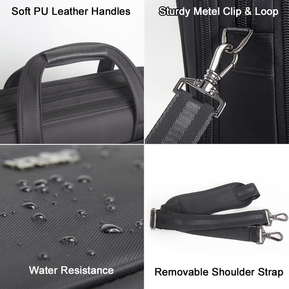 Sleek men's canvas laptop bag, a professional business tote briefcase for modern executives.