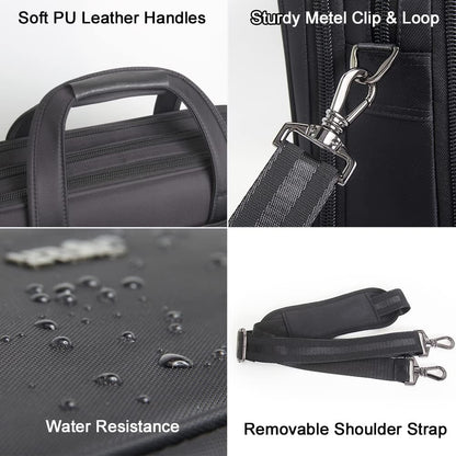 Sleek men's canvas laptop bag, a professional business tote briefcase for modern executives.