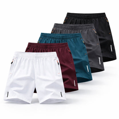 Men's quick-dry athletic performance shorts, ideal for gym workouts & running. Moisture-wicking activewear.