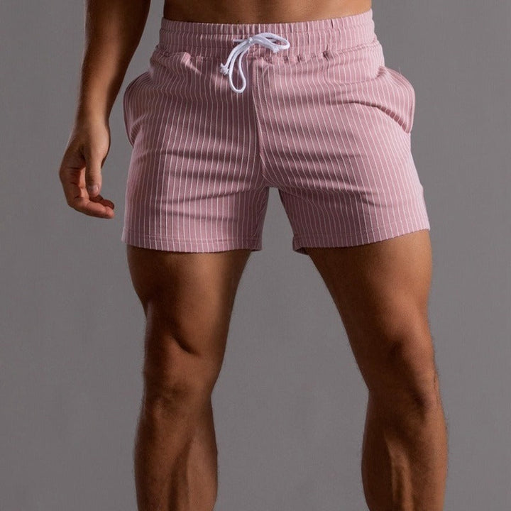 Men's stylish beachwear, quick-drying swim shorts with comfortable fit.