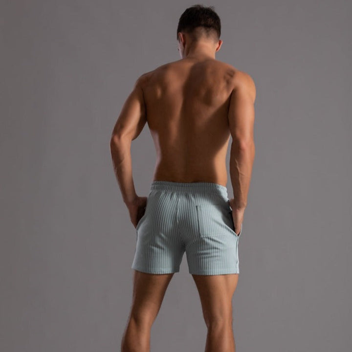 Men's Ripstop swim shorts, quick-dry, durable and fashionable beachwear.