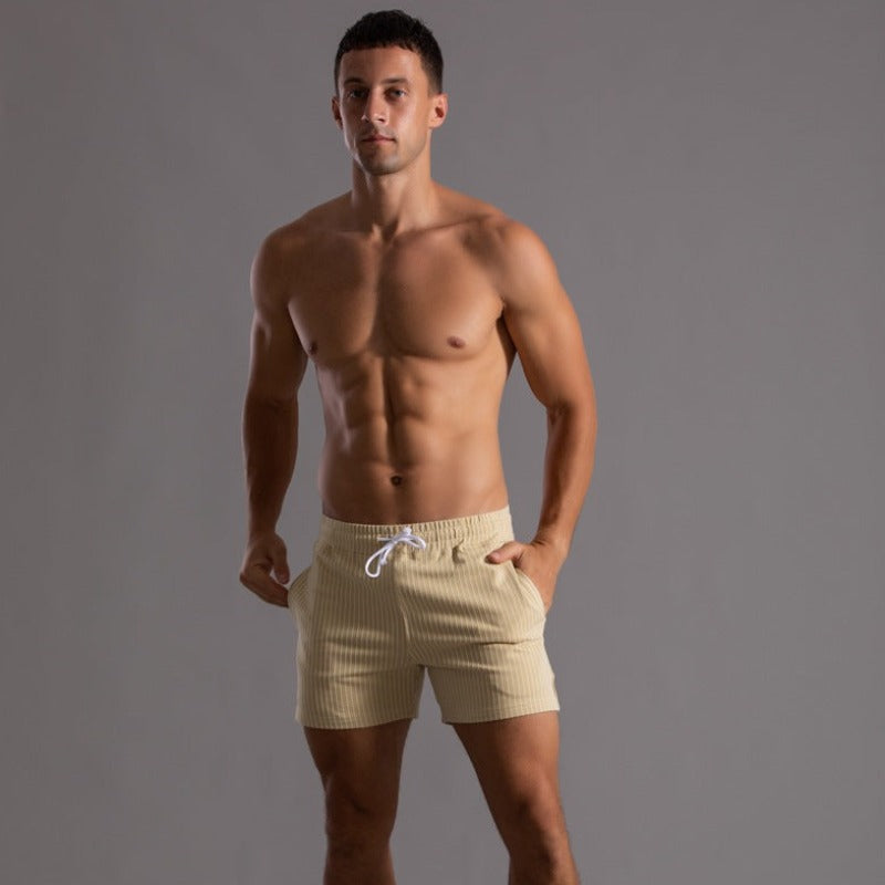 Athletic men's quick-drying swim shorts, Ripstop-Polyester, ultimate comfort.