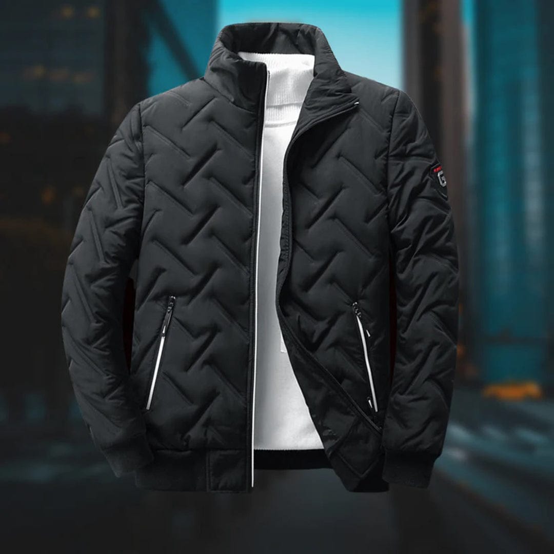 Premium men's quilted bomber jacket. Warm, stylish, and versatile casual outerwear for fall and winter.