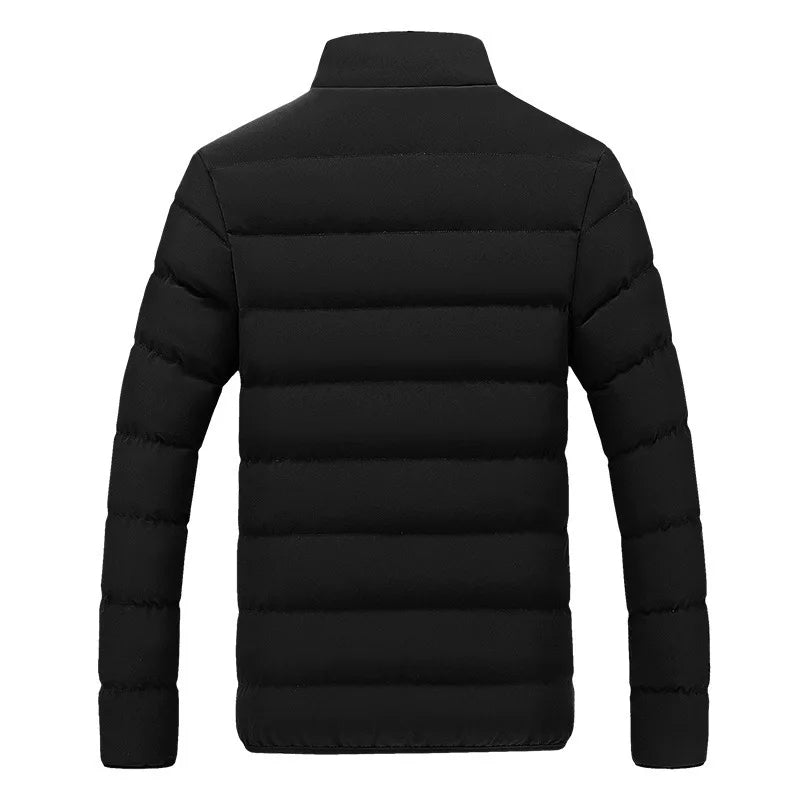 Lightweight men's winter coat, a warm and modern quilted puffer jacket for everyday style.