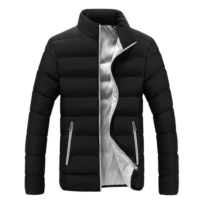 Warm men's casual jacket, a lightweight quilted puffer for superior comfort and modern men's fashion.