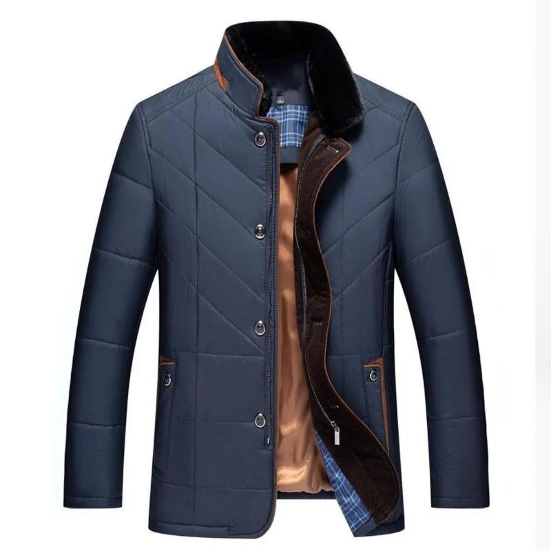 Warm men's quilted winter coat, ideal for everyday fashion & seasonal travel. Stylish comfort fit outerwear.