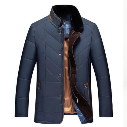 Warm men's quilted winter coat, ideal for everyday fashion & seasonal travel. Stylish comfort fit outerwear.