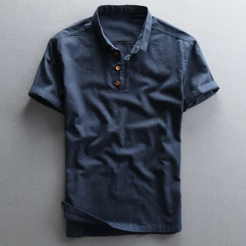 Short sleeve men's polo, stylish design for casual summer fashion & comfort.